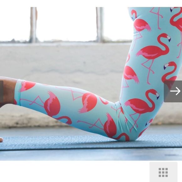 Flexi Lexi Flamingo Leggings Size M - Picture 4 of 9